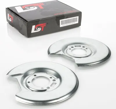 Produktbild von 2x Deckblech Bremsscheibe Schutzblech Bremsankerblech hinten für VOLVO 240 260