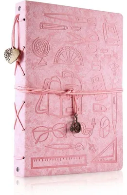 Produktbild von Fotoalbum Scrapbook Vintage Leder 27,5x20,5cm 60 Schwarze Seiten DIY Gästebuch Geschenk