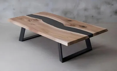 Produktbild von Epoxidharz tisch Holz Couchtisch Handarbeit Tische Massive Wohnzimmer Möbel