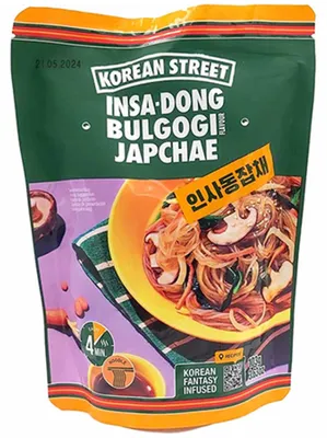 Produktbild von Glasierte Nudeln mit pikanter süß-salziger Soße Bulgogi 103g - Korean Street