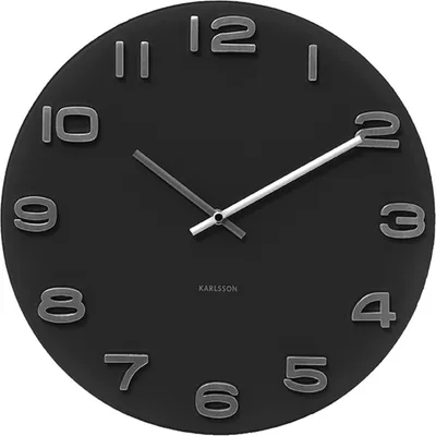 Produktbild von Karlsson - Wanduhr Vintage - Schwarz - Ø35cm