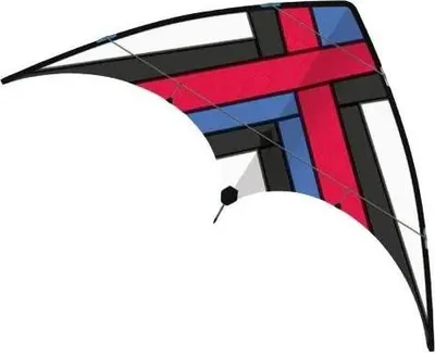 Produktbild von Paul Günther 1081 - Sportlenkdrachen Xero Loop 160, Drachen für Fortgeschrittene, Segel aus reißfestem Ripstop-Polyester, robuste Fiberglasstäbe, mit Lenkspulen und Schnur, ca. 160 x 80 cm groß