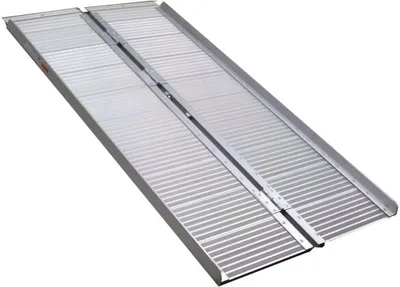 Produktbild von Alu Rollstuhlrampe 150cm klappbar Rampe Rollirampe 06146 Auffahrrampe Laderampe