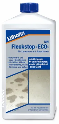 Produktbild von Lithofin MN Fleckstop ECO 1l - wassergelöste Schutzimprägnierung schützt vor Wasser- und Fettflecken