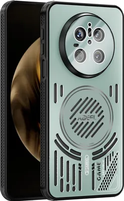 Obrázek produktu pro Magnetické pouzdro pro Huawei Mate 70 hliníkové nárazuvzdorné ochranné pouzdro s odvodem tepla a fólií na čočku Zelená