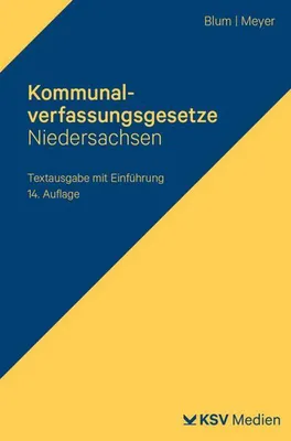 Produktbild von Kommunalverfassungsgesetze Niedersachsen