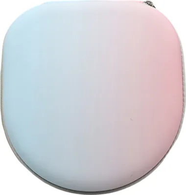 A protective case for headphones, shown from the top.