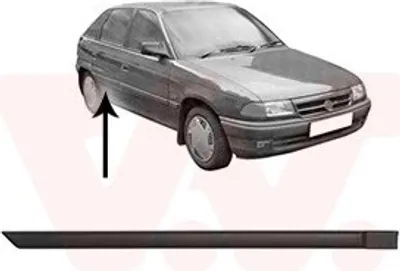 Produktbild von VAN WEZEL Zierleiste für die Tür Hinten Rechts Leiste für OPEL Astra F CC (T92) 3734426