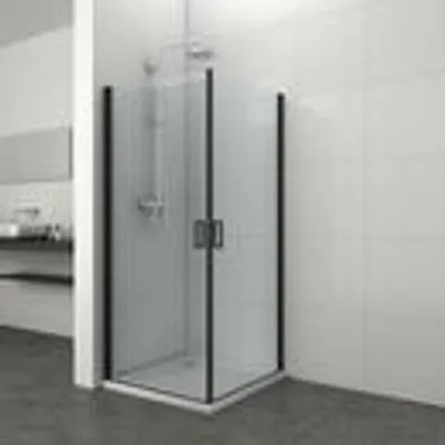 Produktbild von Elite Schwenktür Schwarz 78.5-79.5x195cm 6mm ESG Hebe-Senk-Mechanismus