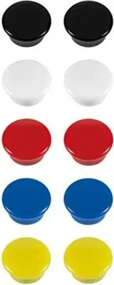 Obrázek produktu pro Sada barevných magnetů - 15 mm, mix barev, 10 ks - mix variant či barev