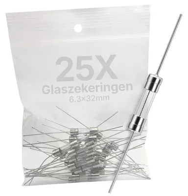 Produktbild von VLTG Glassicherung 6,3 x 32 mm 10 A flink 125 V/250 V AC 25 Stück