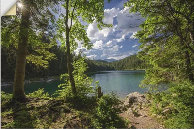 Produktbild von ARTland Wandbild, selbstklebend Eibsee Größe: 90x60 cm