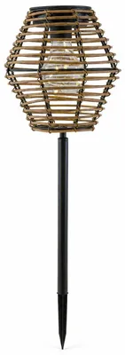 Produktbild von Solarlampe Natur Eckig - 17 x 17 x 52 cm