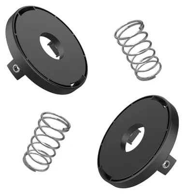 Produktbild von Federbelastete Spulenabdeckung, 2 Trimmerabdeckungen + 2 Federn