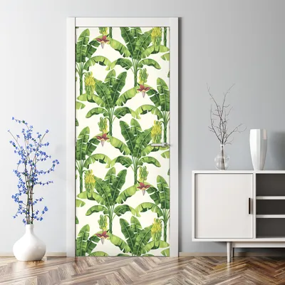 Produktbild von Dekorative Türposter selbstklebend Wandaufkleber Türaufkleber Flamingo Tiere Rosa 70 x 200 cm