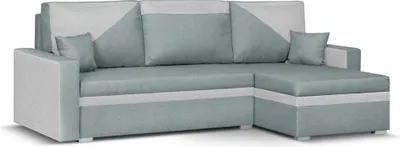 Produktbild von ASTO1 Ecksofa mit Schlaffunktion - Mint/Silber