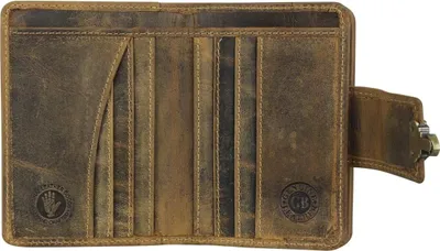 Produktbild von Vintage Geldbörse Leder 125 cm - Greenburry - cognac braun