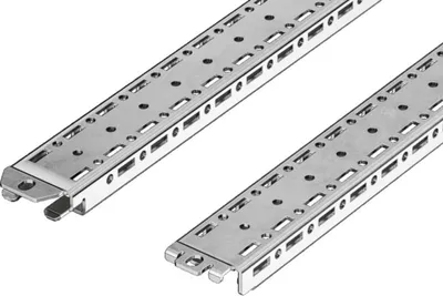Produktbild von Rittal 8617.710, Regal-Schiene, Galvanisiertes Stahl, Silber, 4 Stück(e)