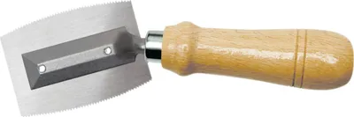 Produktbild von Furniersäge beidseitig gezahnt mit gekröpftem Griff Blattlänge 75 mm