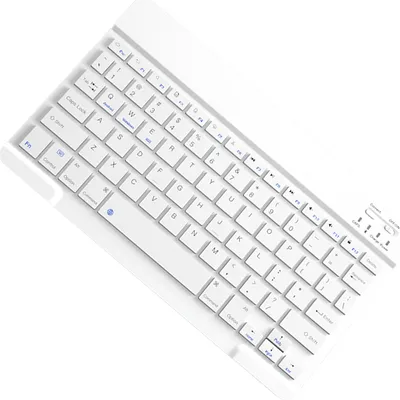 Obrázok produktu pre INF Bezdrôtová Bluetooth klávesnica - 10-palcová nabíjateľná biely