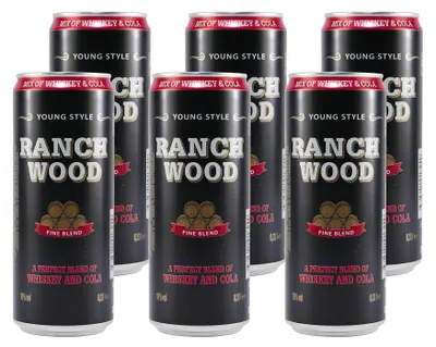 Produktbild von Ranch Wood Whiskey & Cola (12 x 0,33L) EINWEG