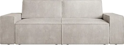 Produktbild von 3-Sitzer-Sofa aus beigem Kord - AMELIA