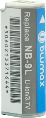 Produktbild von 2x Blumax Akku | für Canon NB-9L Digitalkamera | Kapazität 600mAh  |Spannung 3,7Volt | Video- und  Kamerazubehör