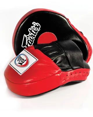 Image de Fairtex Pratzen The Ultimate Contoured Focus Mitts (FMV9), Schwarz/Rot