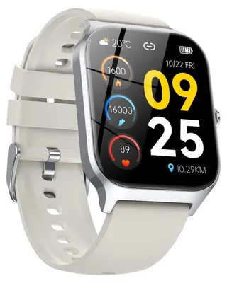 Produktbild von Smartwatch Damen mit Telefonfunktion HD Display 200+ Sportmodi Herzfrequenz SpO2 und Schlafmonitor IP68 Wasserdicht für iOS Android Grau
