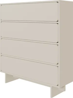 Obrázek produktu pro Selsey WUWU - Komoda se 4 zásuvkami, béžová 101 cm