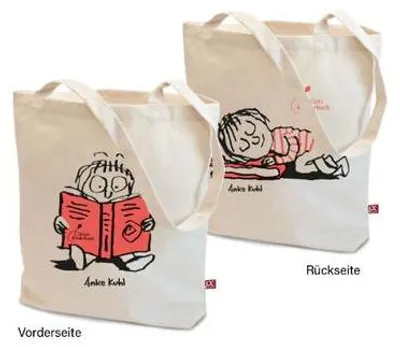 Immagine prodotto di Stoffbeutel für Buchliebhaber und Leseratten - gestaltet von Anke Kuhl