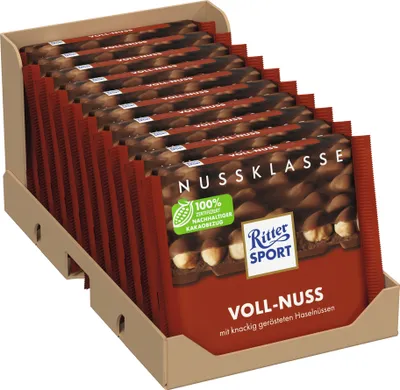 Produktbild von Ritter Sport Voll-Nuss 10 x 100g
