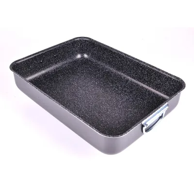 Produktbild von Alluflon Tradizione Italia Bräter, Auflaufform, Lasagneform, Bratform, Aluminium, 31 x 23 cm, 0008021131