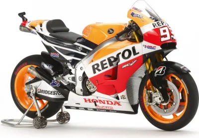 Zdjęcie produktu dla Tamiya Repsol Honda RC213V'14, Model motocykla, Zestaw montażowy, 1:12, Repsol Honda RC213V'14, Plastik, Model pojazdu lądowego