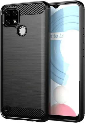 Produktbild von Carbon Case Flexible Cover kompatibel mit Realme 12 5G schwarz