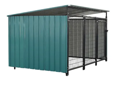 Obrázok produktu pre Kondela Voliéra pre psa Dogny Typ 5 191,5x125x100 cm - tmavozelená / antracit