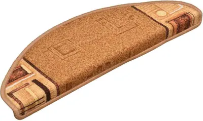 Obrázok produktu pre vidaXL Samolepiace rohože na schody 15 ks. Béžové 65x21x4 cm