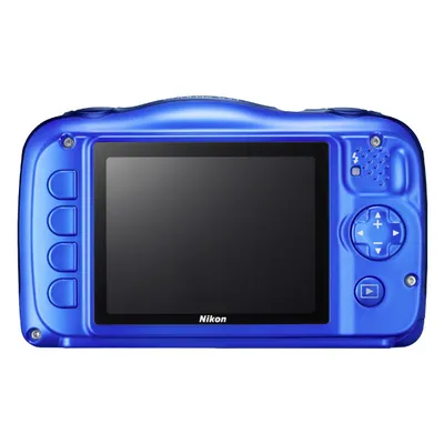 Produktbild von Nikon Coolpix S33 13,2 Megapixel Kompaktkamera, Full HD Video, 3-fach optischer/4-fach digitaler Zoom, 30 - 90 mm Brennweite, elektronischer Bildstabilisator, 1/3,1'' CMOS-Sensor, F3,3 (W) - F5,9 (T), 6,86 cm (2,7 Zoll) Display, YES, wasserdichtes/stoßfestes Gehäuse