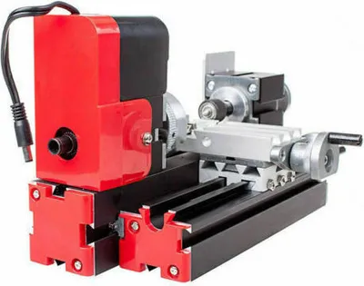 Produktbild von Mini Drehmaschine Metallbearbeitung Drehbank Machine DIY Model Tooling DC 12V