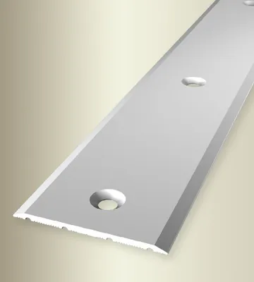 Produktbild von PROVISTON | Übergangsprofil | Breite: 40 mm | Höhe: 0 - 99 mm | Länge: 900 mm | Aluminium eloxiert | Glatt | Silber | Mittig Versenkt Gebohrt