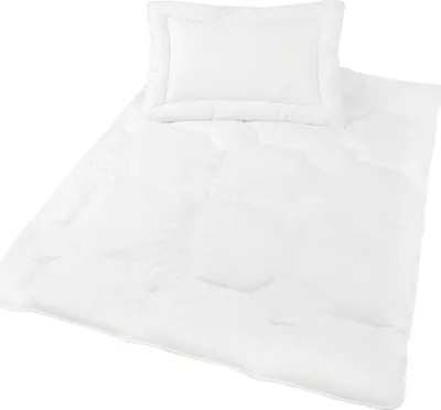 Produktbild von ZOLLNER Kinder und Kleinkinder Bettenset, Kopfkissen 40x60 cm, Bettdecke 100x135 cm