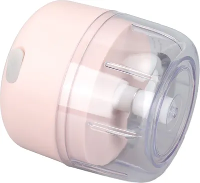 Productafbeelding van Mini elektrische knoflookhakker, USB-oplaadbaar, 100 ml, roestvrijstalen stamper, roze