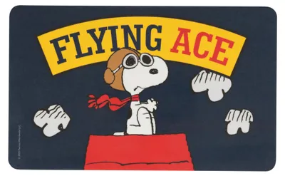 Produktbild von The Peanuts Snoopy Brettchen - Flying Ace Frühstücksbrettchen Schneidebrettchen aus Resopal Blau