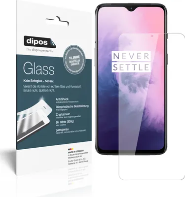 A product packaging for a screen protector, with a smartphone shown behind it.