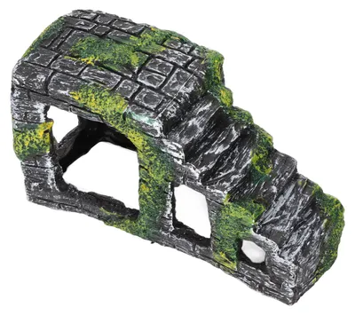 Produktbild von Schildkröten-Aalplattform aus Kunstharz, Treppen für Terrarien, Eidechsen, Frösche, Schlangen, Geckos, Ornament