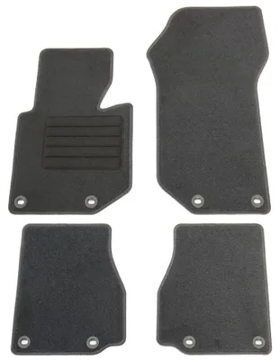 Fußmatten-Set für 3er BMW E36 Cabrio, 03/1993-03/2000, 4-teilig, Schwarz