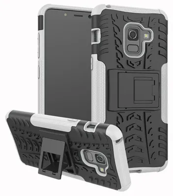 Immagine prodotto di Custodia ibrida in 2 pezzi per esterni Cover bianca per Samsung Galaxy A8 A530 2018