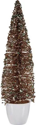 Produktbild von Weihnachtsbaum groß 10 x 38 x 10 cm Minze Kunststoff champagne