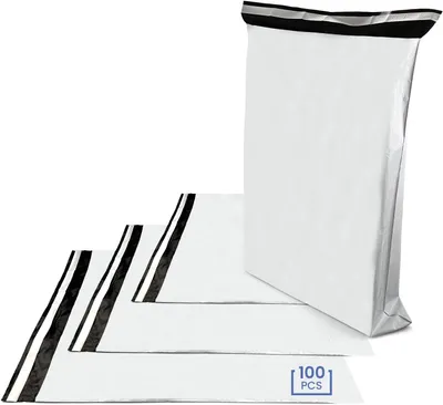 Imagen del producto de Sobres de envío autoadhesivos, de 240x325 mm, de plástico, para ropa y textiles