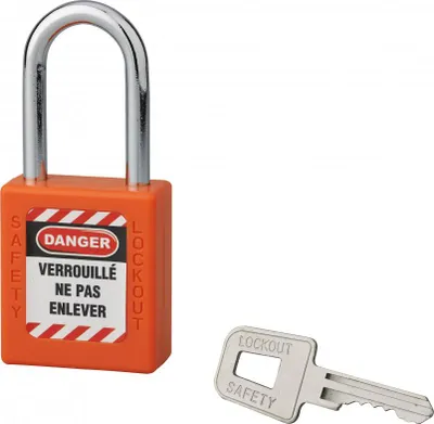 Image de Cadenas de consignation 40mm, anse 38mm, Orange, variure C - Thirard